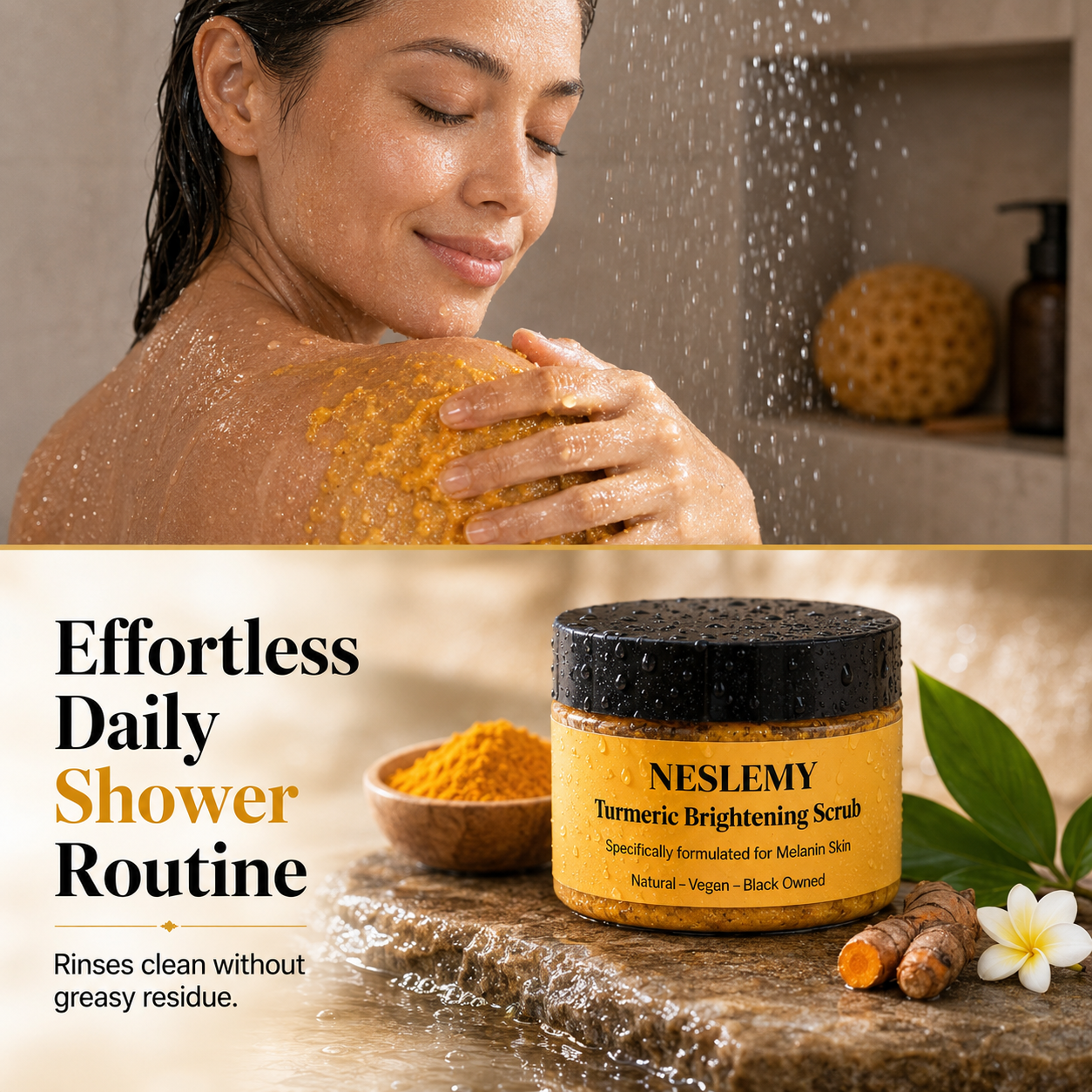 🔥Last day buy 1 get 1 free ✨Turmeric Exfoliating Body Scrub