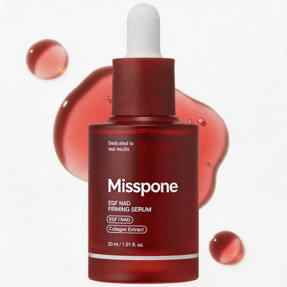 Advanced Korean skincare powered by NAD+, EGF, and firming actives to visibly tighten, hydrate, and rejuvenate tired skin.